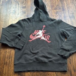 Nike Air Black and Red Hoodie youth size large